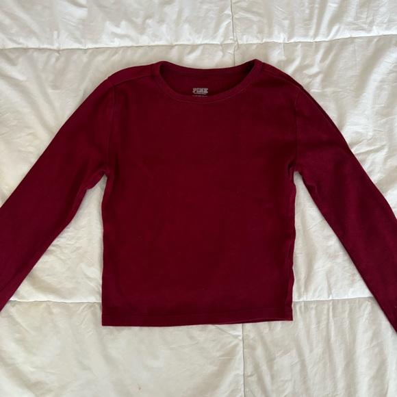 VS PINK Dark Red Crop Top - Picture 2 of 6